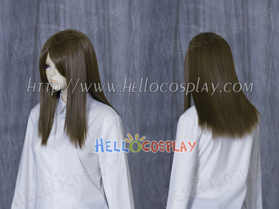 Black Brown 50cm Cosplay Straight Wig