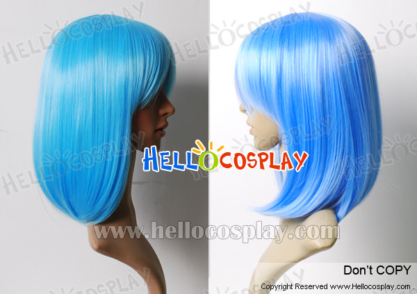 Blue 45cm Cosplay Straight Wig