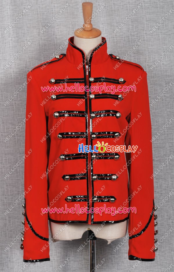 Red Black My Chemical Romance Parade Military Jacket