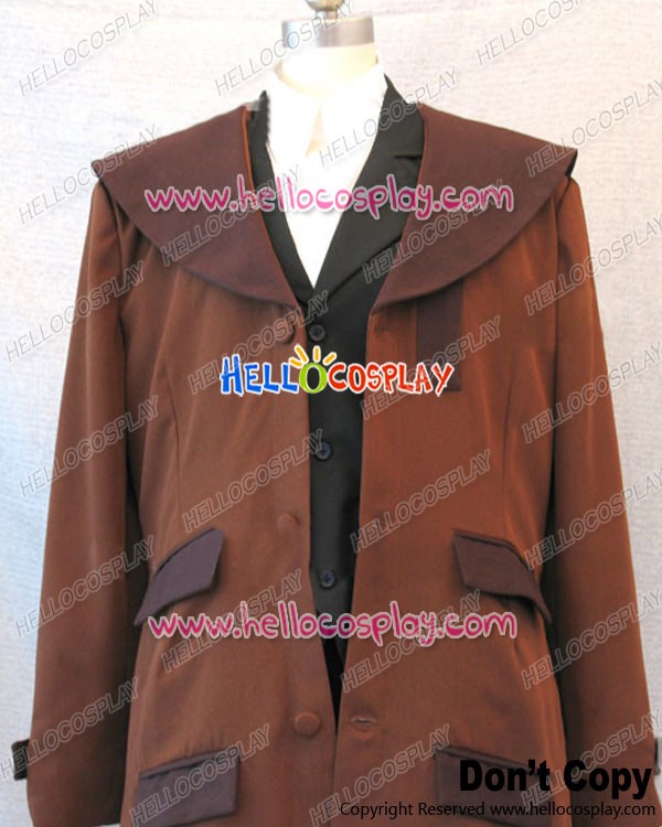 Long Brown Trench Coat Doctor Who Tradingbasis Rick Deckard Blade Runner Jacket