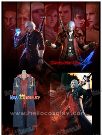 Nero Cosplay Costume From Devil May Cry 4