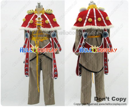 One Piece Cosplay Going Merry Red Shawl Costume Full Set