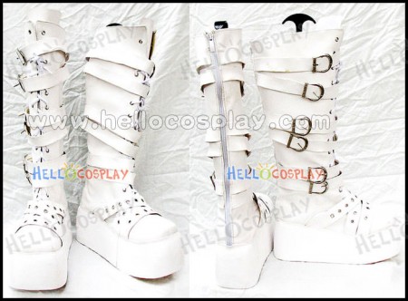 Hellocosplay Classical White Long Boots