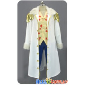 One Piece Cosplay Tashigi 2 Years Later Costume Fur Collar White Coat