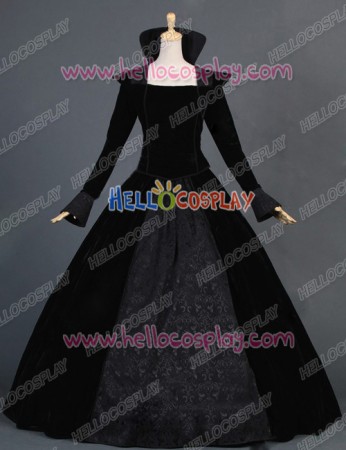 Victorian Lolita Renaissance Regal Queen Gothic Lolita Dress Black