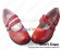 Wine Red Double Straps Low Chunky Sweet Lolita Shoes