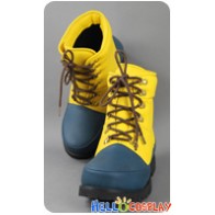 Final Fantasy X 10 Cosplay Tidus Yellow Dark Green Shoes