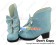 Matt Blue Bows Ruffle Chunky Sweet Lolita Shoes