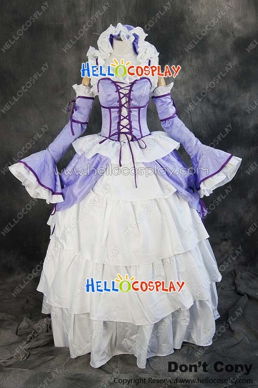 purple and white formal dresses