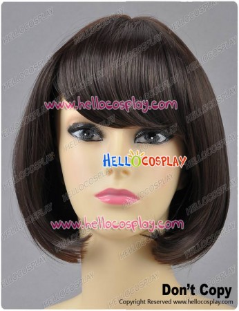 Dark Brown Cosplay Bob Wig