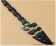 Black Rock Shooter Cosplay Green Black Rock Staff Stick Wand