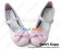 Matt Pink Ruffle Bow Contract Chunky Sweet Lolita Shoes