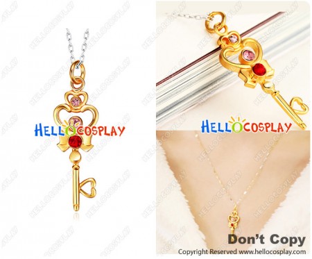 Sailor Moon Cosplay Chibiusa Timespace Key Necklace