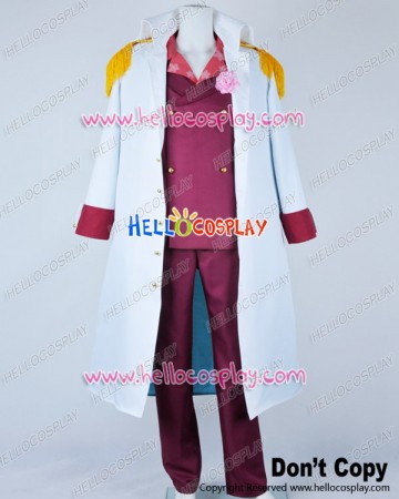 One Piece Cosplay Admiral Akainu Sakazuki Dark Red Uniform Costume