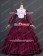 Civil War Victorian Striped Puff Sleeved Tiered Party Gown Period Lolita Dress Costume