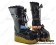 Black Bows Wooden Soles Platform Punk Lolita Boots