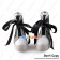 Princess Lolita Shoes Black White Matte Spell Color Ribbon Leisure Style