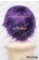 Wig 30CM Cosplay Pure Purple Violet Universal Short Layered