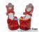 Wine Red Double Ankle Straps Ruffle Chunky Sweet Lolita Shoes