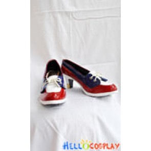 AKB48 RIVER Cosplay Shoes Red Blue Shoes