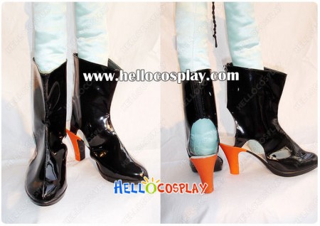 Macross Frontier Cosplay Sheryl Nome Black Short Boots