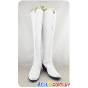 Fairy Tail Cosplay Shoes Kagura Mikazuchi White Boots