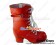 Matt Red White Shoelace Chunky Punk Lolita Boots