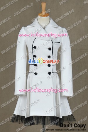 RWBY Season 2 Weiss Schnee White Trailer Cosplay Costume White Coat