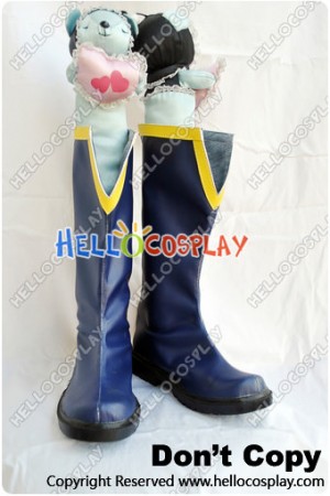 Puella Magi Madoka Magica Cosplay Sayaka Miki Blue Boots