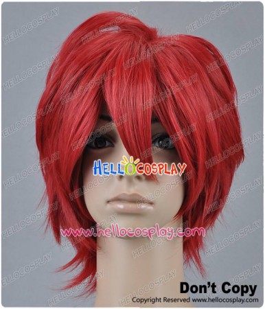 Wine Red Short Cosplay Layered Wig