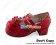Mirror Red Double Straps Chunky Fashion Princess Lolita Shoes