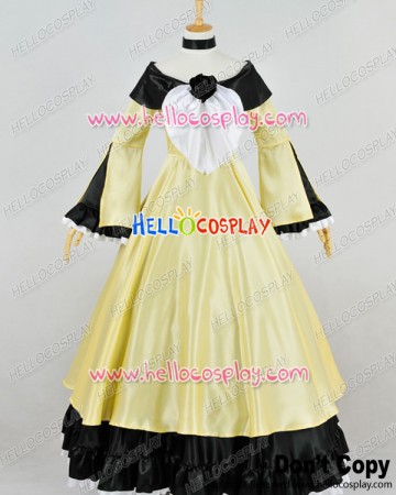 Vocaloid 3 Cosplay Evils Kingdom Kagamine Rin Dress Costume