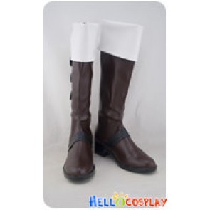 Vocaloid Cosplay Shoes Kagamine Len Brown White Boots