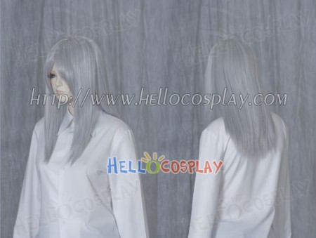 Grey 50cm Cosplay Straight Wig