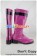 Tokusou Sentai Dekaranger Cosplay Pink Pleather Boots