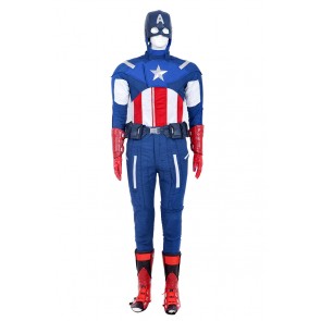 The Avengers Captain America Steve Rogers Cosplay Costume Uniform