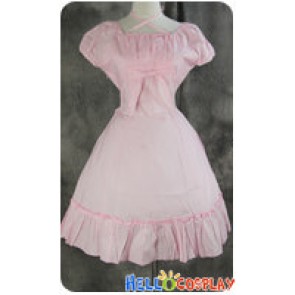 Gothic Lolita Cosplay Pink Lady Dress Costume