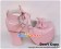 Pink Chunky Heels Scalloped Ankle Straps Platform Lolita Shoes