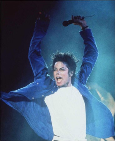 Michael Jackson Performance Blue Shirt