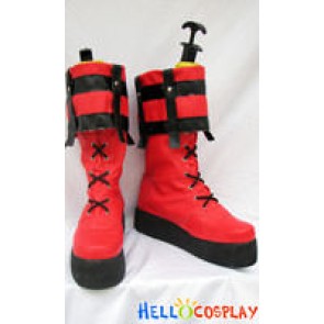 Guilty Gear XX Cosplay Sol Badguy Boots Red