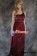 Party Cosplay Red Gem Ball Gown Formal Shoulder Dress Costume