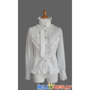 Sweet Lolita Classical Gothic Punk Luxury White Blouse