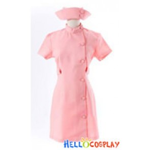 Suzumiya Haruhi Cosplay Mikuru Asahina Pink Nurse Dress Costume