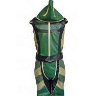 Smallville Green Arrow Cosplay Artificial Leather Jumpsuit Costume