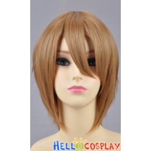 Light Brown Gold Short Layered Cosplay Wig