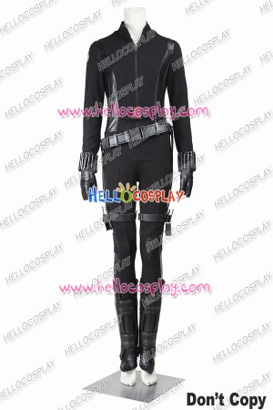 Captain America 2 Black Widow Cosplay Costume Jumpsuit