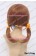 Love Live Cosplay Honoka Kōsaka Wig Double Ponytails Orange Brown