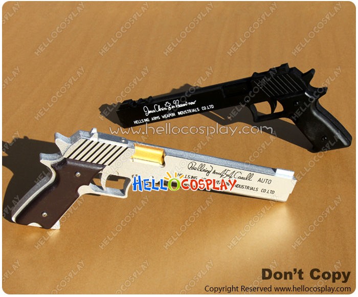 Vampire Hunter Anime HELLSING Alucard Cosplay Props Wooden Gun