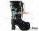 Matte Black Buckle Straps Lace Up Chunky Punk Lolita Boots