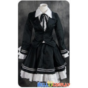 Vocaloid 2 Cosplay DIVA F Miku Black Uniform Costume